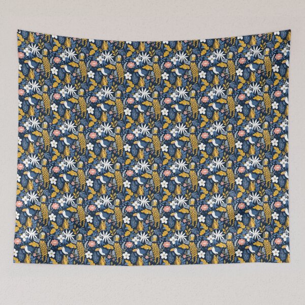 Item preview, Tropical Night: Leopards, Toucans and Owls designed and sold by caropezpatterns.