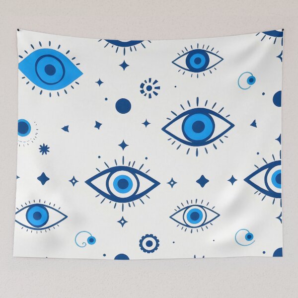 Item preview, Geometric Evil Eye Sacred Print designed and sold by Good Vibes .