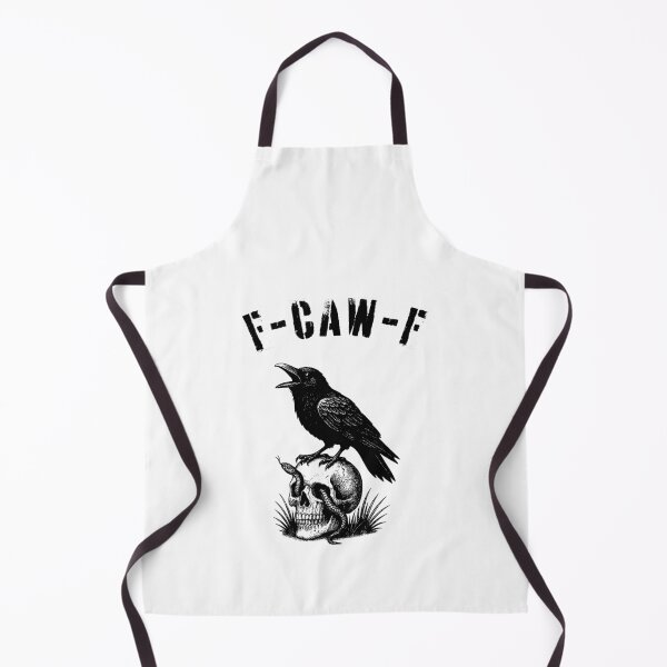 Item preview, F-Caw-F Snake Skull Raven Gothic Halloween | Dark Humor Funny Crow Bird Pun Design designed and sold by BeBetterPeople.