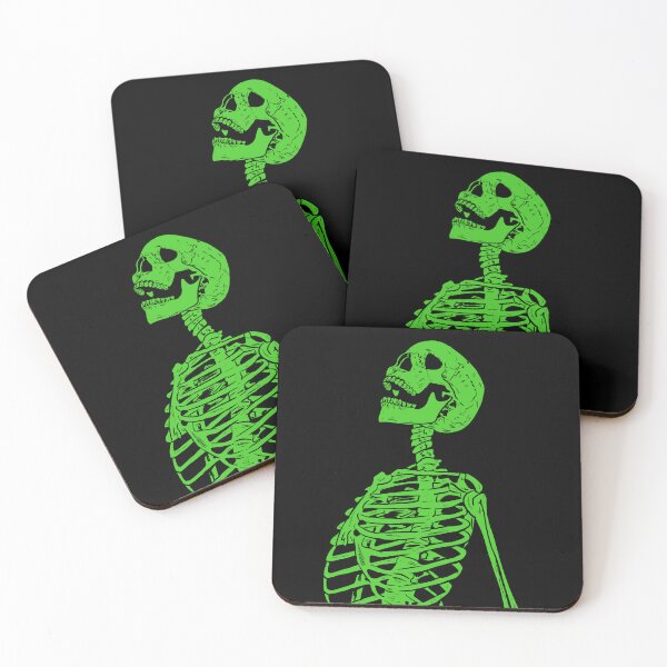 Item preview, Green Skeleton Looking Up designed and sold by blacksnowcomics.