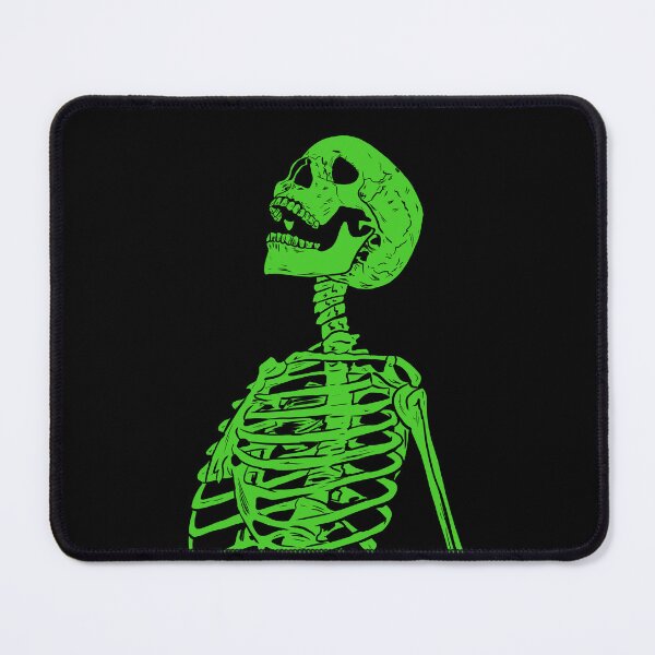 Item preview, Green Skeleton Looking Up designed and sold by blacksnowcomics.