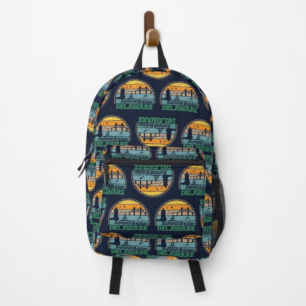 Item preview, Summit Bridge Delaware Retro Sunset Local Pride Logo  designed and sold by CRHPOD20.
