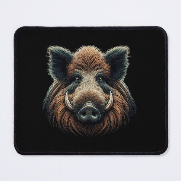 Item preview, Majestic Wild Boar Head Illustration designed and sold by MichelleAlline.
