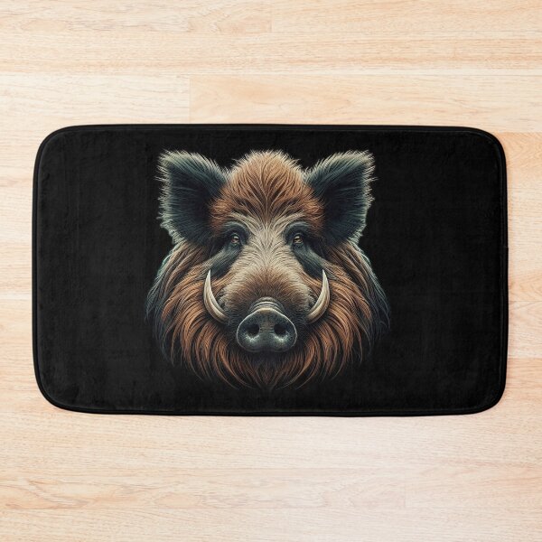 Item preview, Majestic Wild Boar Head Illustration designed and sold by MichelleAlline.