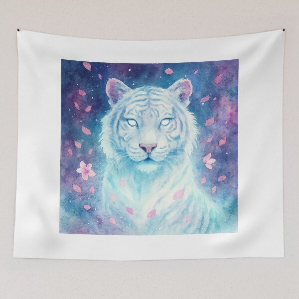 Item preview, Mystical Tiger Spirit with Sakura designed and sold by InspiraDesigns..