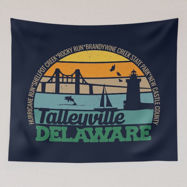 Item preview, Talleyville Delaware Retro Sunset Local Pride Logo  designed and sold by CRHPOD20.