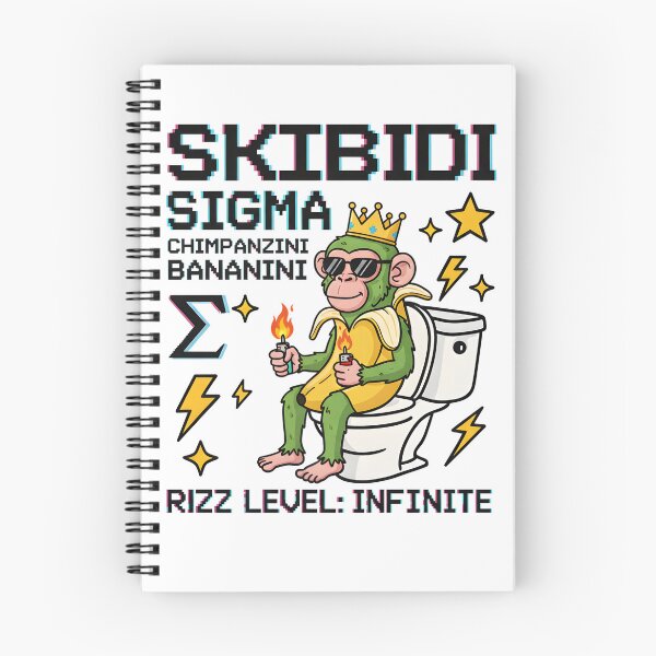Aperçu de l'œuvre Chimpanzini Bananini Skibidi Sigma Meme Monkey Banana Art créée et vendue par AnnDesignStudio.