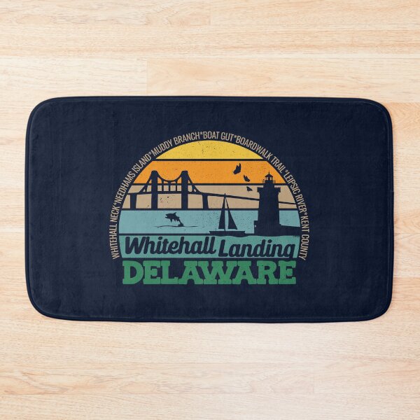 Item preview, Whitehall Landing Delaware Retro Sunset Local Pride Logo  designed and sold by CRHPOD20.