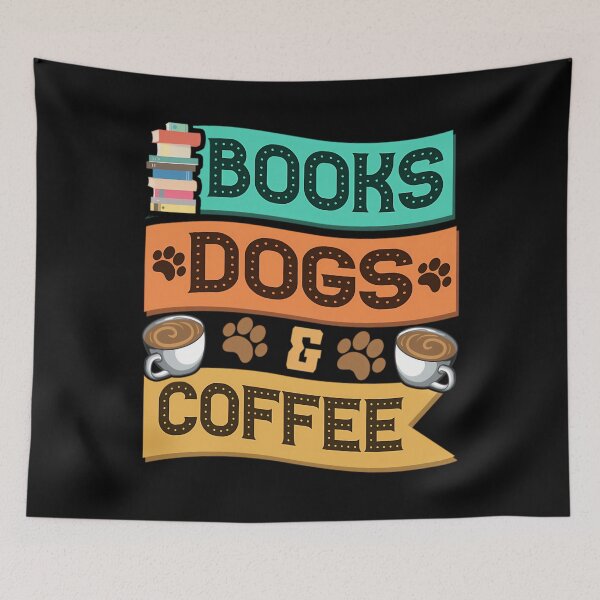 Item preview, Books Dogs and Coffee Adorable Book Lover Obsessed  	 designed and sold by dctzhsvhmf8.