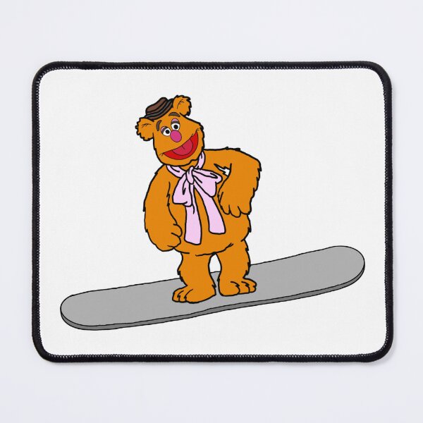 Item preview, Fozzie Bear On A Snowboard designed and sold by Animals-by-JB.