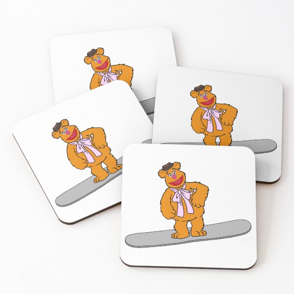 Item preview, Fozzie Bear On A Snowboard designed and sold by Animals-by-JB.