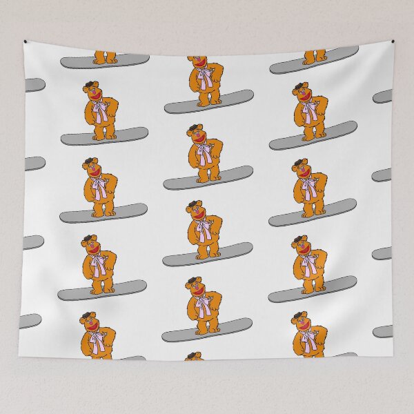 Item preview, Fozzie Bear On A Snowboard designed and sold by Animals-by-JB.