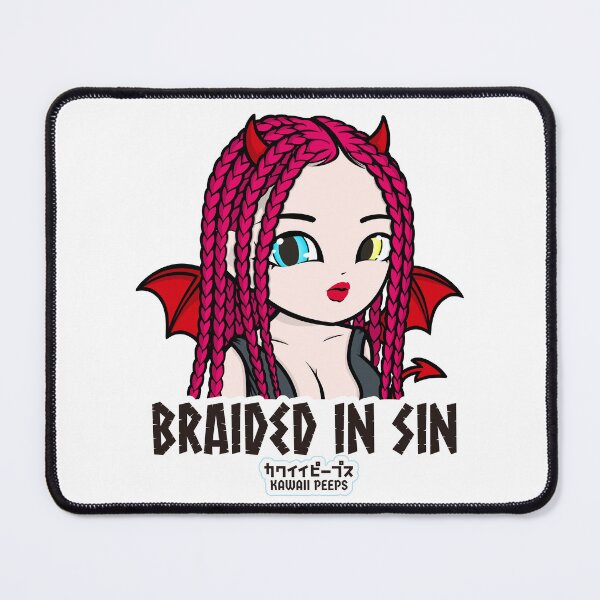 Item preview, Halloween Devil Girl Braided in Sin Kawaii Design – Cute Demon Costume Art designed and sold by P-L-Sardines.