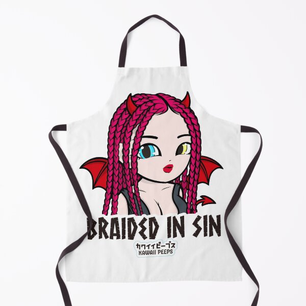 Item preview, Halloween Devil Girl Braided in Sin Kawaii Design – Cute Demon Costume Art designed and sold by P-L-Sardines.