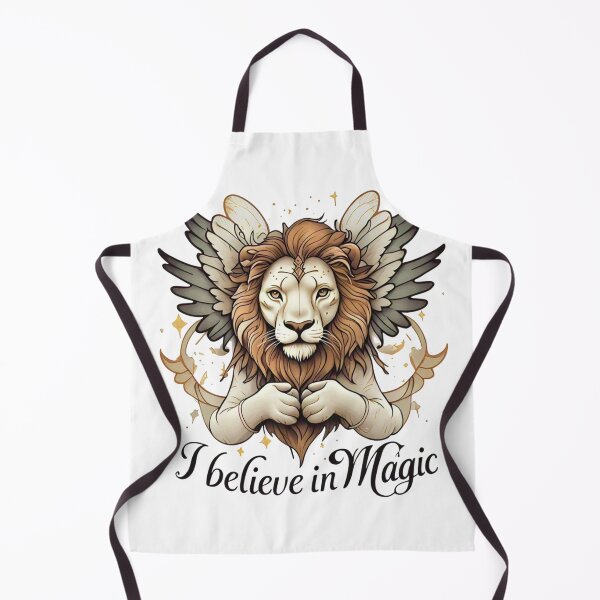 Item preview, I Believe in Magic – Mystical Winged Lion Art designed and sold by Wizard Cat Creations .