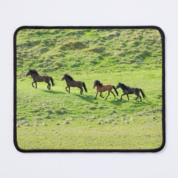 Item preview, Icelandic Horses Trotting Across the Field designed and sold by Debra Martz.