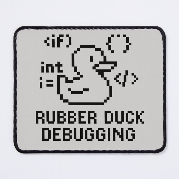 Item preview, Title: Rubber Duck Debugging designed and sold by WiserShop.