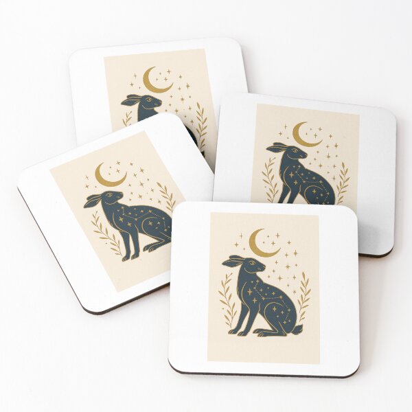 Item preview, Mystic Hare Celestial Constellation - Premium Celestial Artwork Collection designed and sold by BadaBingBear.