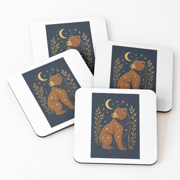 Item preview, Celestial Bear Mystical Artwork - Premium Celestial Artwork Collection designed and sold by BadaBingBear.
