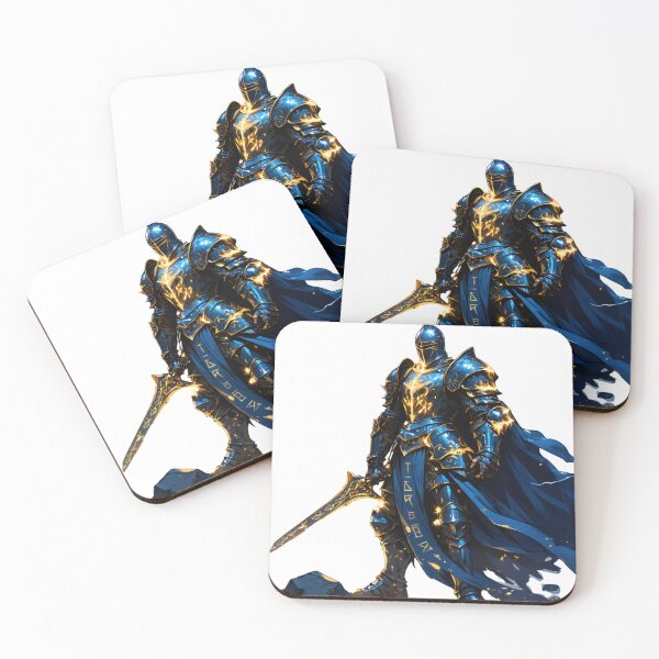 Item preview, Epic Fantasy Paladin – Glowing Knight with Enchanted Sword RPG Design designed and sold by joxprints.