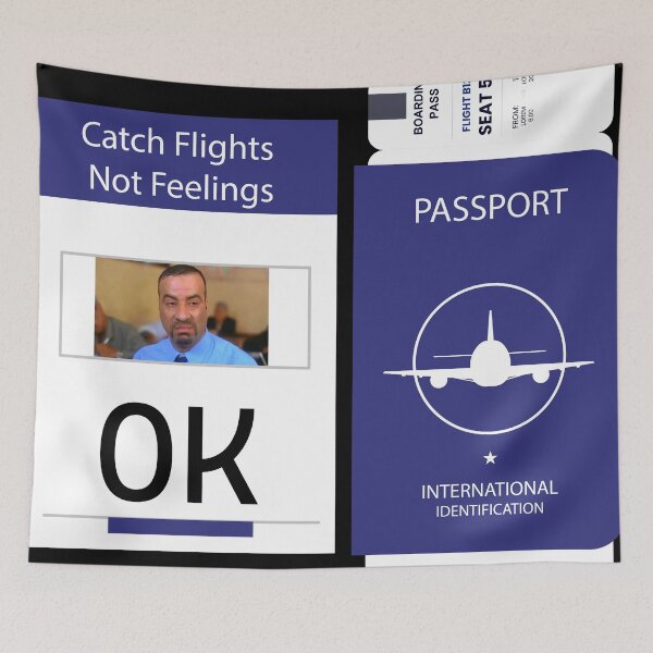 Item preview, Catch Flights Not Feelings Travel Design designed and sold by Arab-store99.