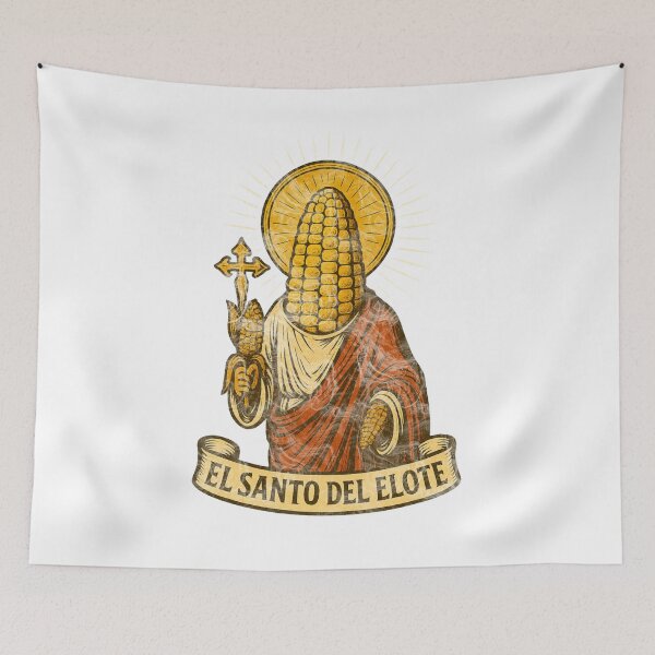 Item preview, El Santo del Elote vintage retro style  designed and sold by Chrischavers.