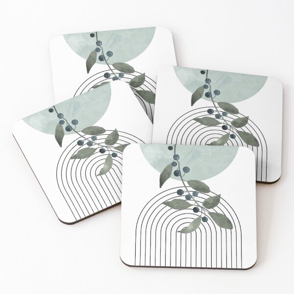 Artikelvorschau, Boho Botanical in Salbeigrün, Midcentury Modern entworfen und verkauft von ArticraftShop.