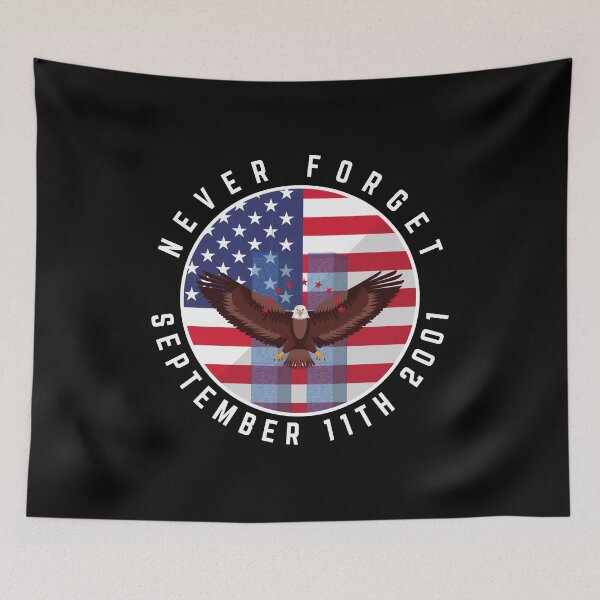 Item preview, 911 Memorial Never Forget American Flag Eagle  	 	 designed and sold by xpbmqsbn45.