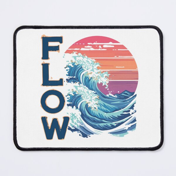 Item preview, Flow – Ocean Wave and Sunset designed and sold by MerchVisionary.