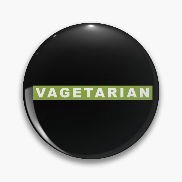 Item preview, VAGETARIAN - green knockout lettering designed and sold by WhiteShirtGuy.