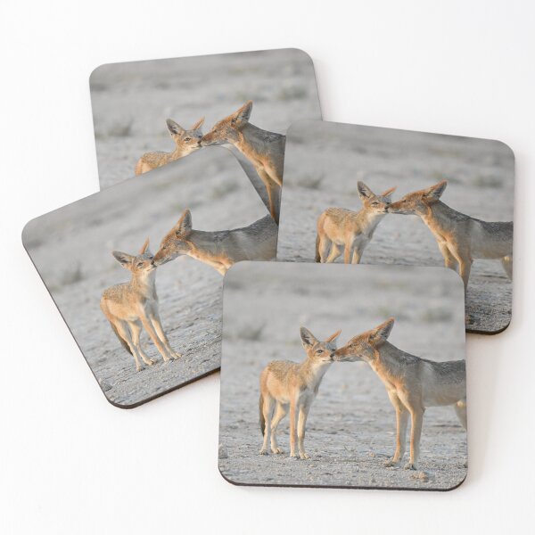 Item preview, Whisper of the Wild – Jackals in Tender Encounter designed and sold by DavideAntoniani.