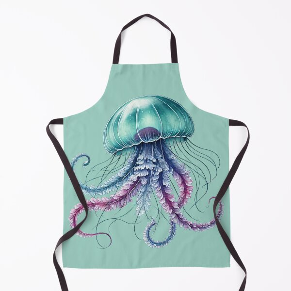 Item preview, Luminous Jellyfish – Elegant Watercolor Ocean Art designed and sold by I AM BRO.
