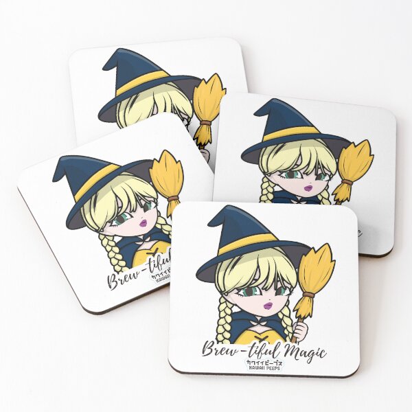Item preview, Halloween Witch Girl Brew-tiful Magic Kawaii Design – Cute Spooky Art designed and sold by P-L-Sardines.