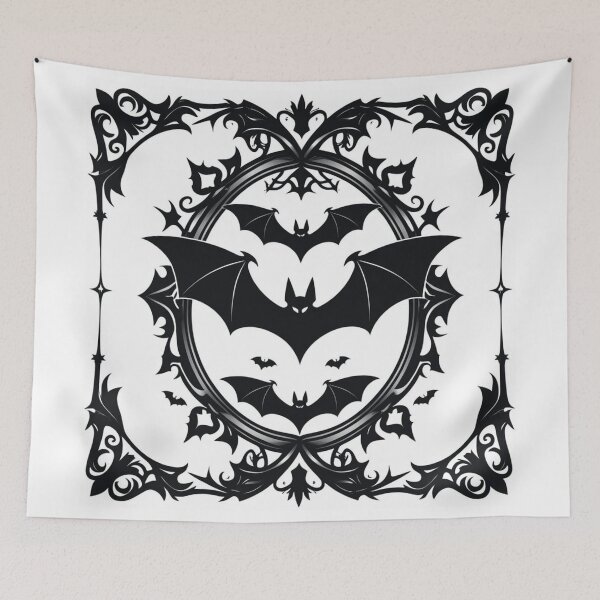 Item preview, Gothic Bat Frame – Spooky Halloween Border Design designed and sold by MichelleAlline.