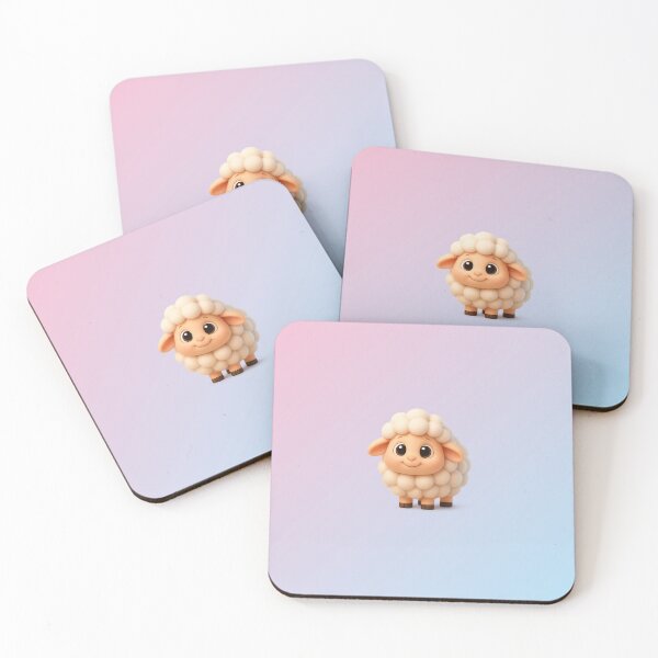 Artikelvorschau, Süßes Babyschaf | Kawaii Flauschiges Tierdesign entworfen und verkauft von Bellassi.