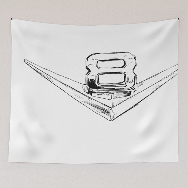 Item preview, V8 Car Emblem Illustration V8 Engine Graphics designed and sold by suerussoart.