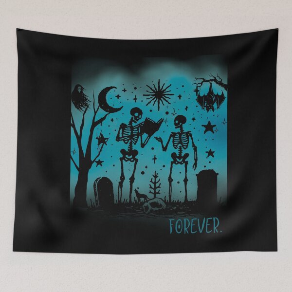 Item preview, Skeleton Lovers, Together Forever - Nostalgic Vintage Design not only for Halloween designed and sold by AtushaSpark.