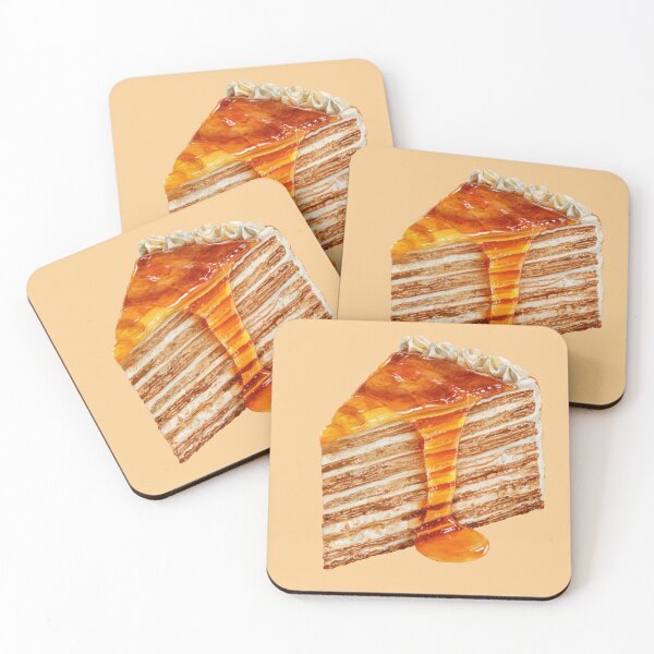 Item preview, Layered Honey Cake Slice designed and sold by Violet Peonies.