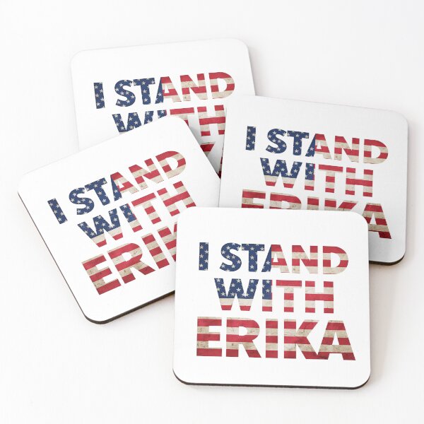 Item preview, I Stand With Erika | Support & Solidarity Bold Flag Design designed and sold by PolarisInk.