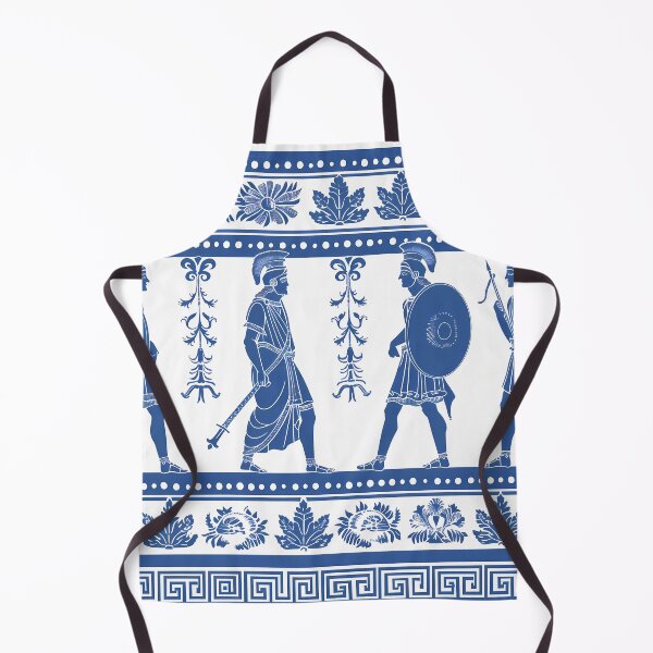 Item preview, Greek Warriors and Gods Silhouette Design in Blue and White designed and sold by daila70.