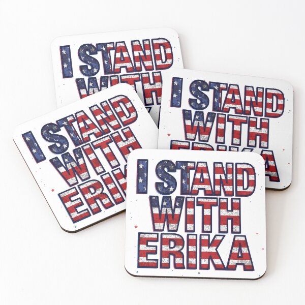 Item preview, I Stand With Erika | Support & Awareness Bold Flag Design designed and sold by PolarisInk.