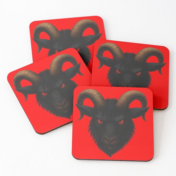 Item preview, Black Phillip Goat – Satanic Occult Horror Illustration designed and sold by HexedHibiscus.