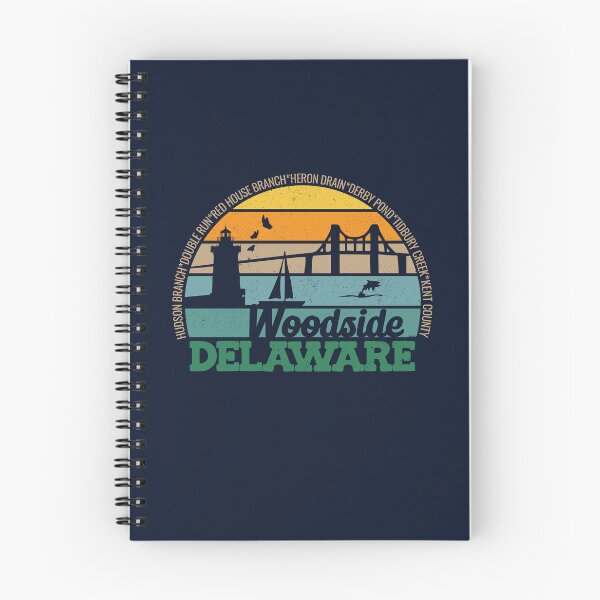 Item preview, Woodside Delaware Retro Sunset Local Pride Logo  designed and sold by CRHPOD20.