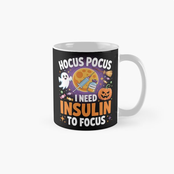 Item preview, Disfraz de Halloween divertido para diabéticos: "Hocus Pocus: Necesito insulina para concentrarme" designed and sold by BloomMarch.