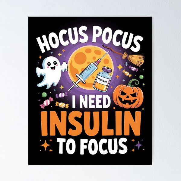 Item preview, Hocus Pocus I Need Insulin To Focus Funny Diabetic Halloween Costume designed and sold by BloomMarch.