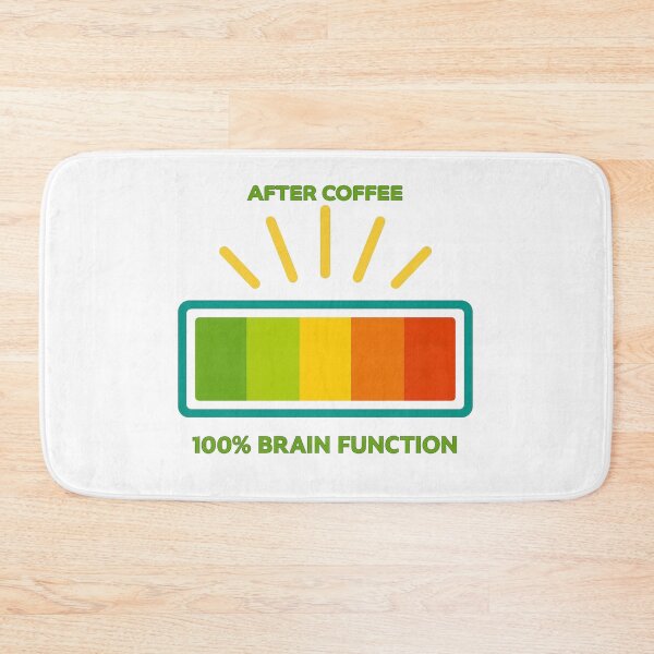Item preview, After Coffee 100% Brain Function Funny Graphic Design designed and sold by The Digital Compass.