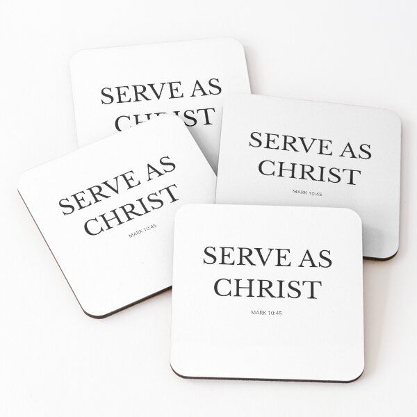 Item preview,  SERVE AS CHRIST – Christian Minimalist Design designed and sold by Illustrated Faith.