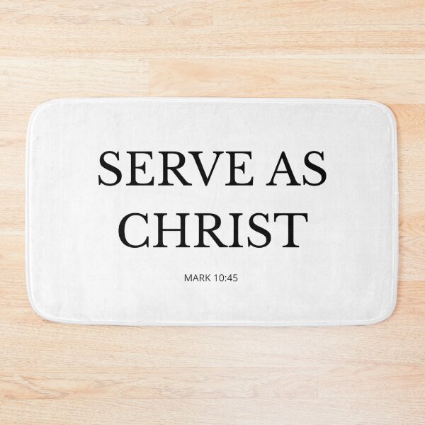 Item preview,  SERVE AS CHRIST – Christian Minimalist Design designed and sold by Illustrated Faith.