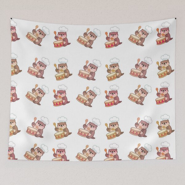 Item preview, Cook and Music Cute Otter designed and sold by toni-aguilar22.