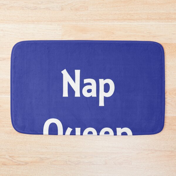 Item preview, Nap Queen Playful Blue Text Design Expressing Relaxation, Humor, and Restful Vibe designed and sold by Beautiful art store.
